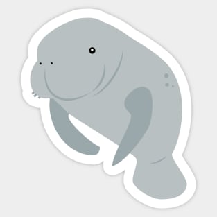 Cute Manatee Sticker